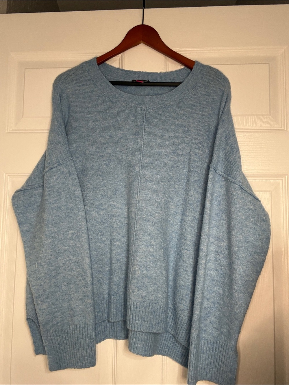 Vince Camuto Sky Blue Crewneck Knit Sweater